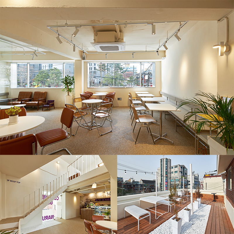 白色与木纹，27 平米高级咖啡厅设计-1