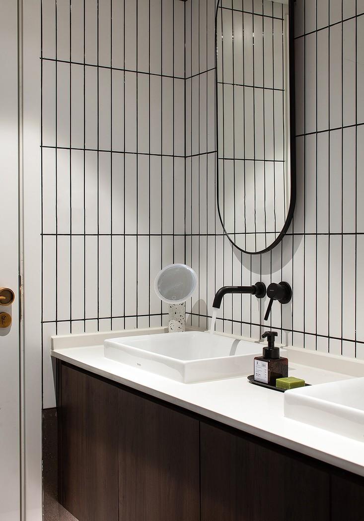 深白设计丨平层丨抛弃电视不要客厅，住进全能的复古图书馆-20