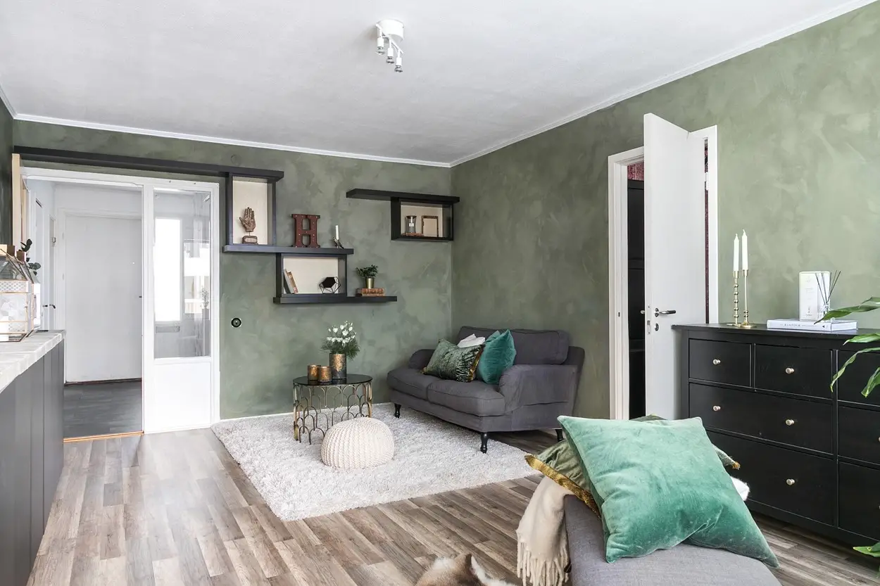 色彩鲜明的斯堪的纳维亚风格公寓设计-2