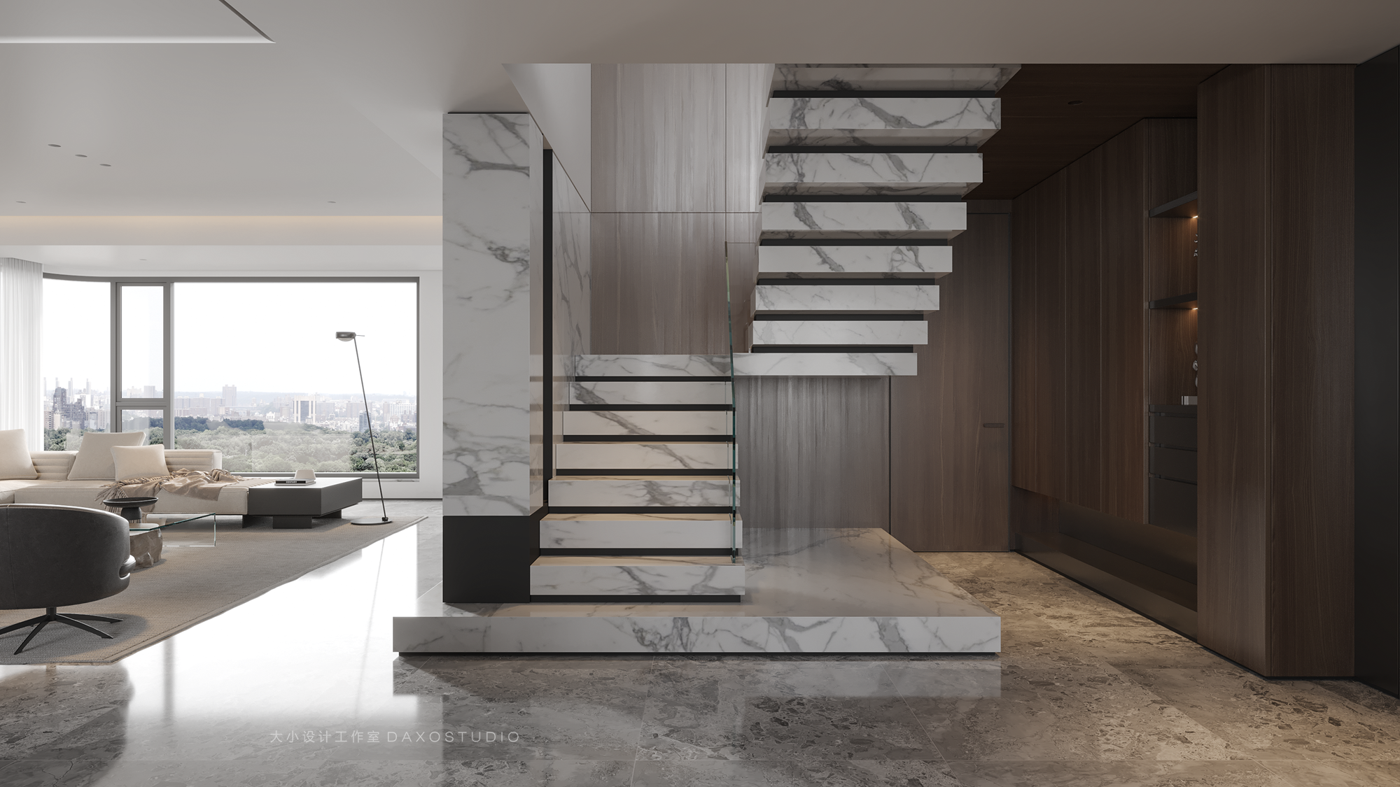 新光·皇庭水岸 520㎡顶复奢宅丨中国福建丨大小设计工作室-15