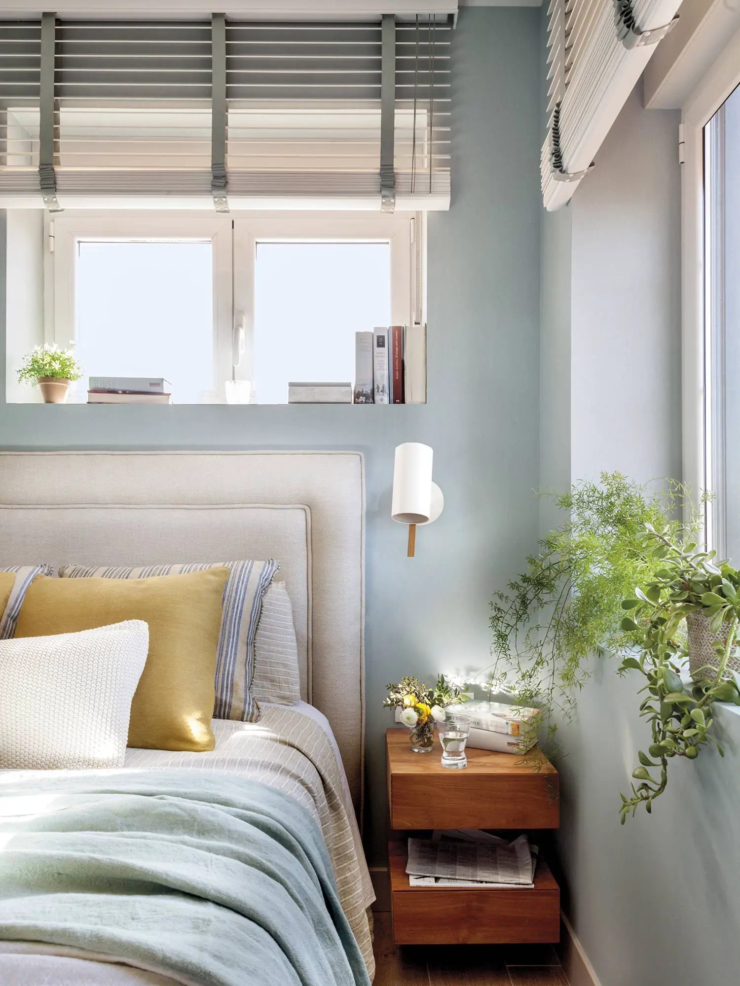 蓝色调的翻新奇迹 | 西班牙百年公寓的现代改造-7