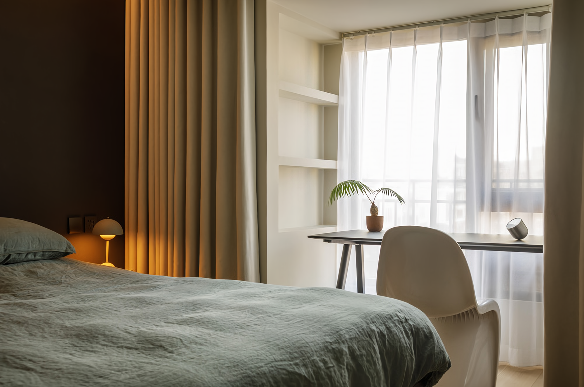 奶茶色的家丨中国北京丨NOTHING DESIGN-27