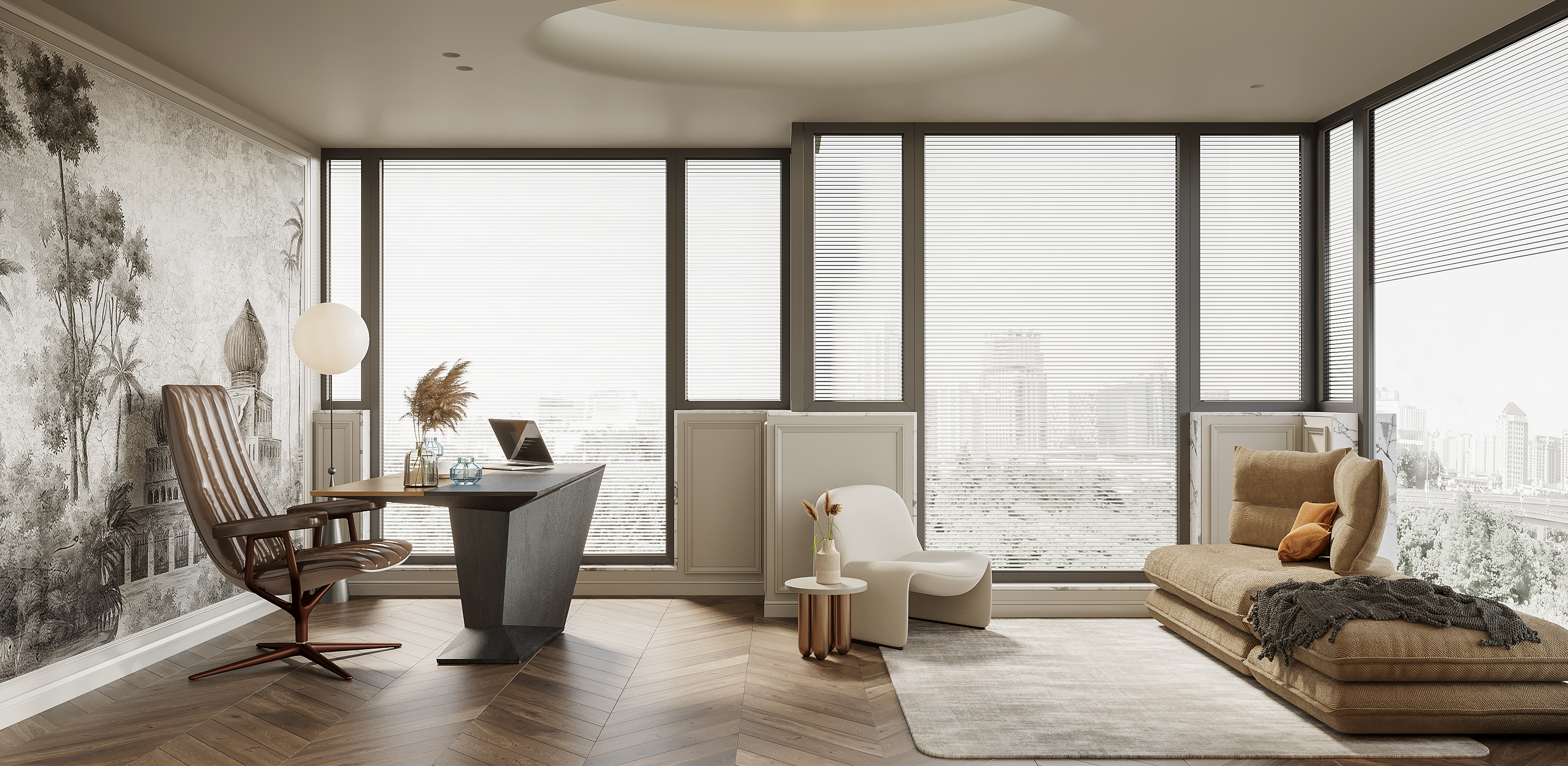 现代混搭风格效果图表现-20