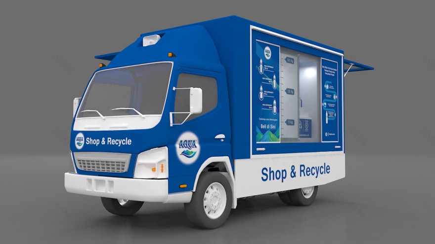 AQUA shop&recycle truck, request by INTERFACE-0