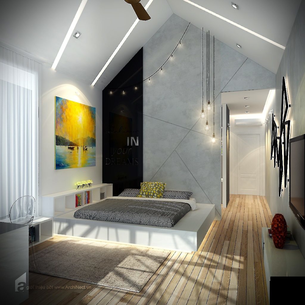 现代越南四层文化画廊设计-31