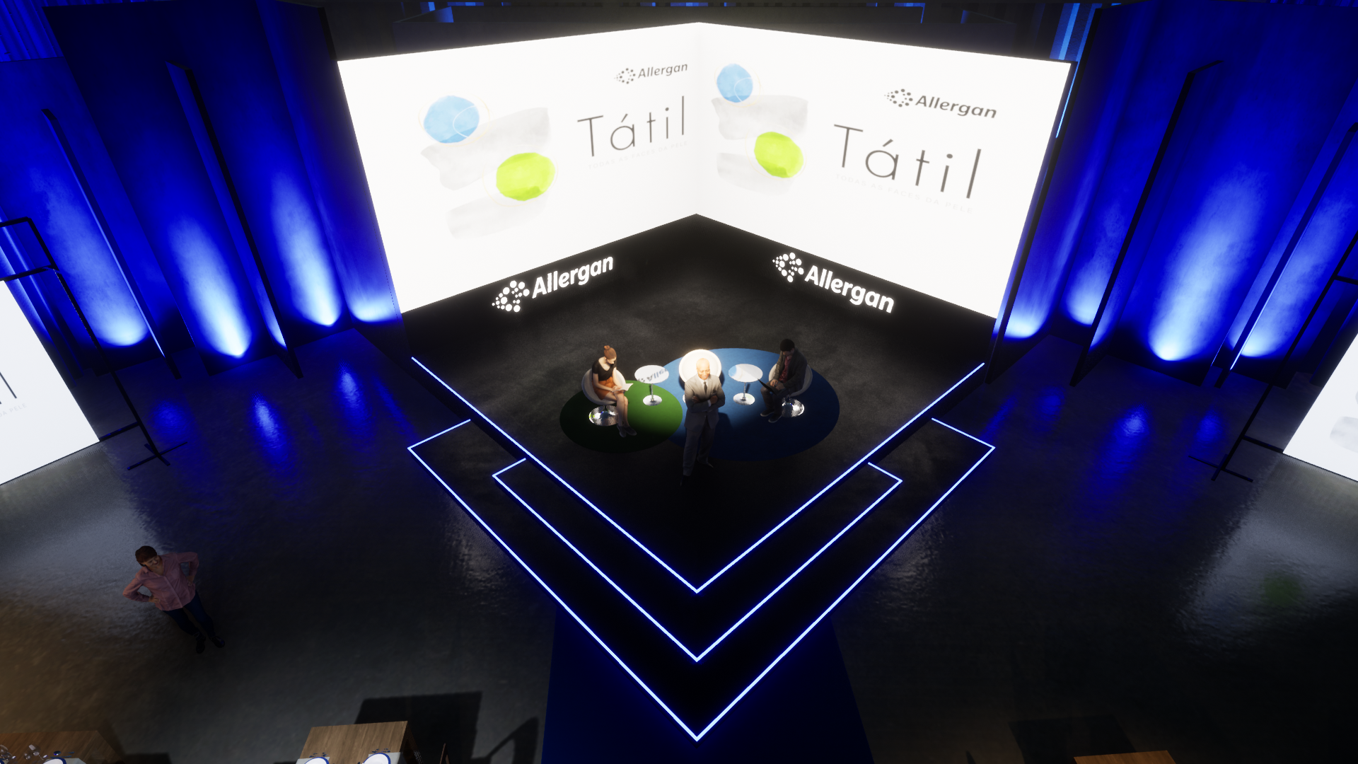 Cenografia Allergan Tátil lançamento-31