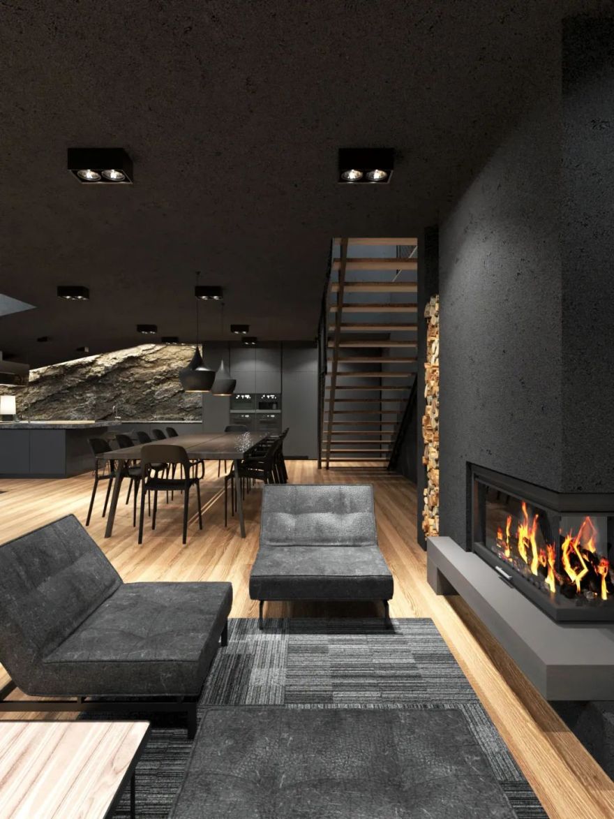 暗黑别墅的神秘魅力,大师 Reza Mohtashami 的现代设计艺术-14