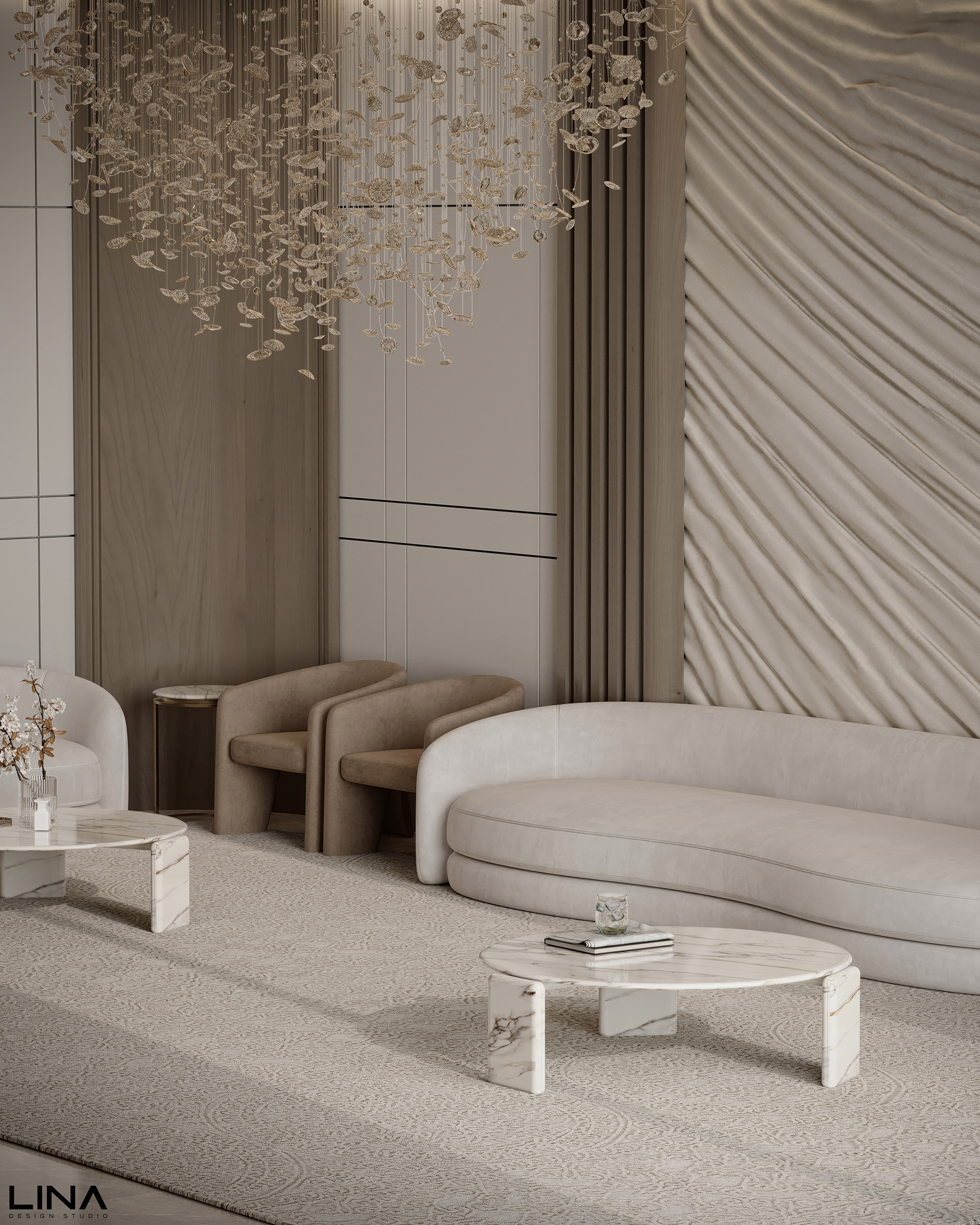 现代接待处设计丨沙特阿拉伯丨Lina Design Studio-7