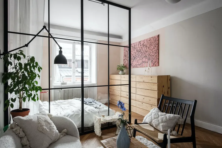 柔美秋日 | 37m²小空间的温暖装饰-5