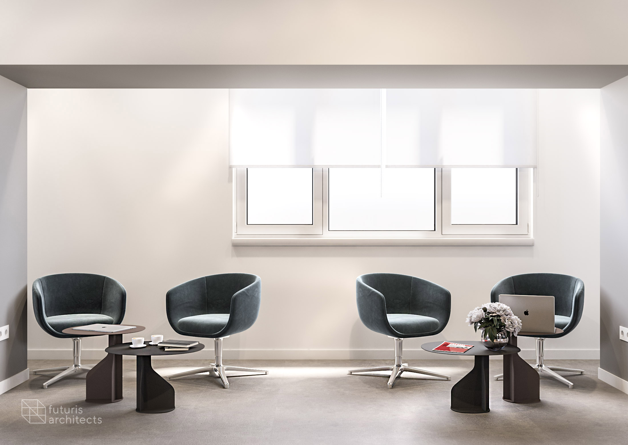 未来主义建筑师事务所设计的办公室-7