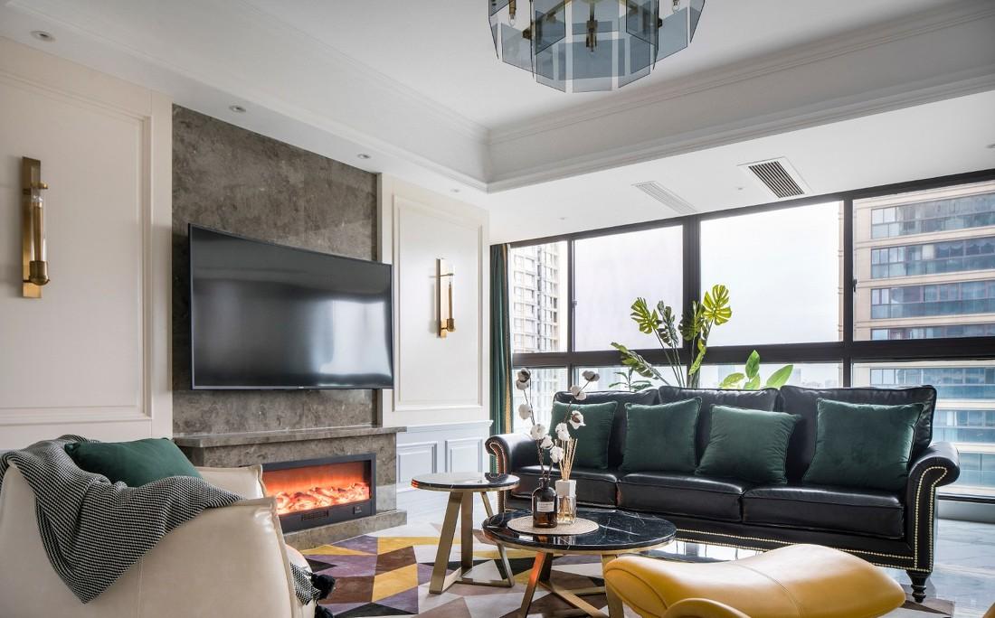 上海谷辰设计丨平层丨【阳光盒子】清爽美式里的优雅慢生活-13