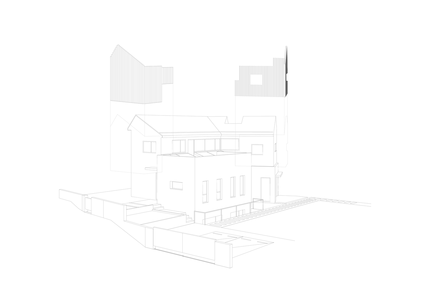 韩国乡村白色百叶窗展馆屋-37