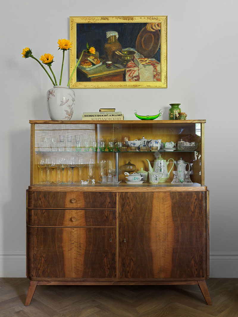 莫斯科中心斯大林建筑中女演员的复古公寓-8