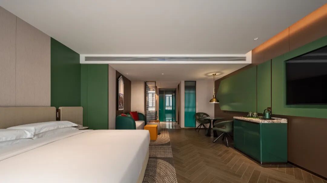JDKJDesign｜北京·軍中綠花酒店：科技象徵美學與軍旅情懷的交融-105