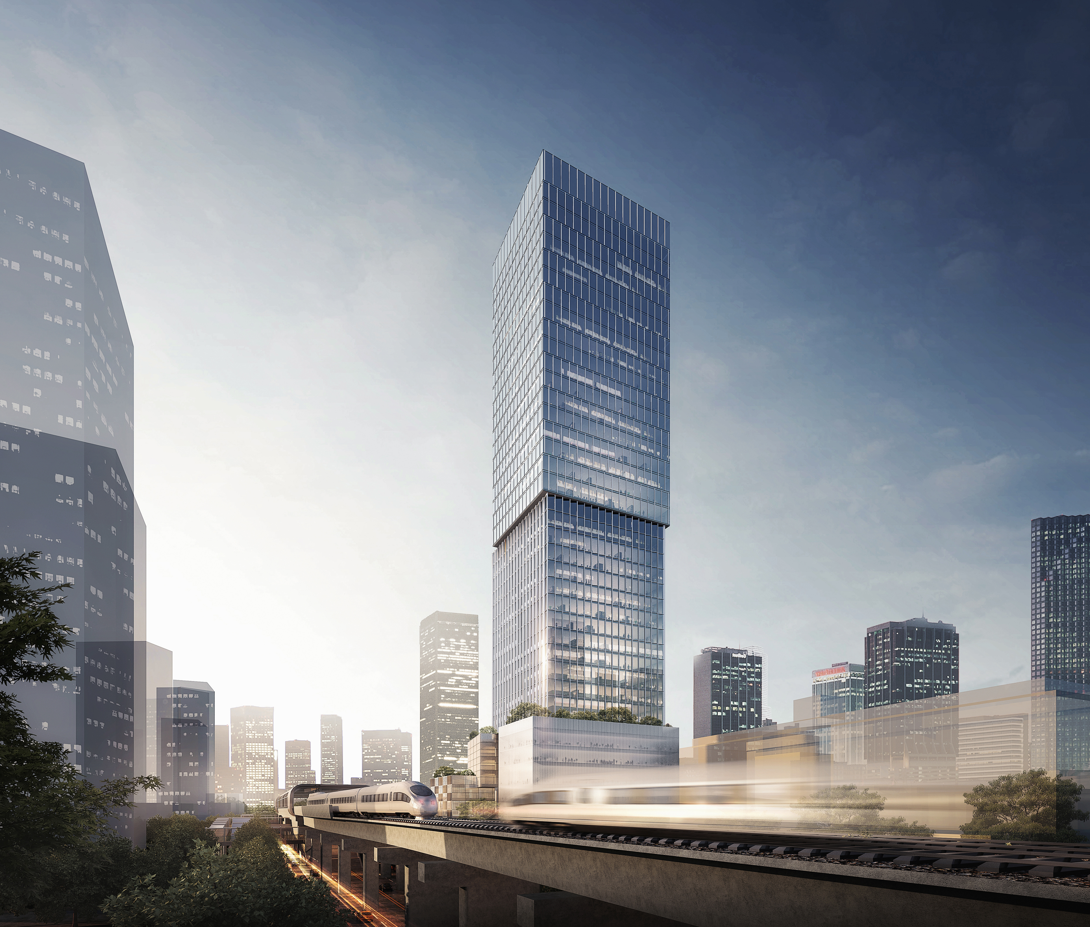 深圳莲润办公塔和文化中心丨中国深圳丨深圳华筑建筑与工程设计有限公司-15