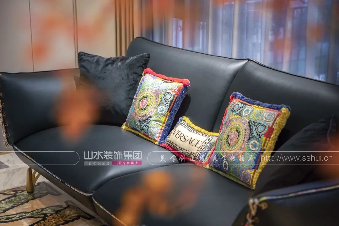 现代轻奢别墅设计丨山水装饰集团-57