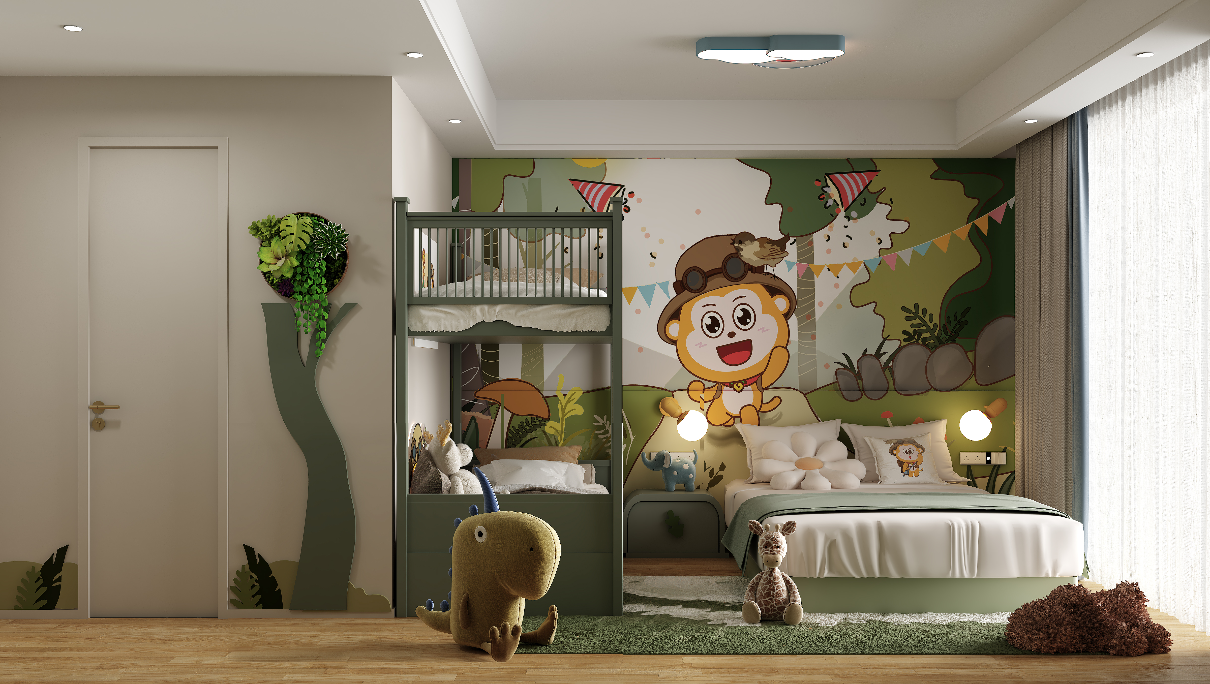 亲子酒店，森林主题亲子房-0