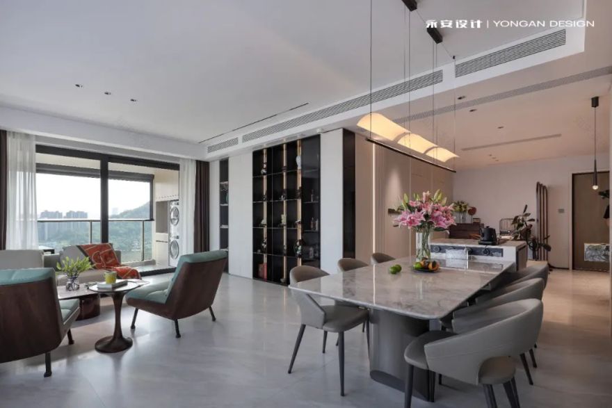 永安设计·瑧山海190m²|当中国元素遇上极简风-73