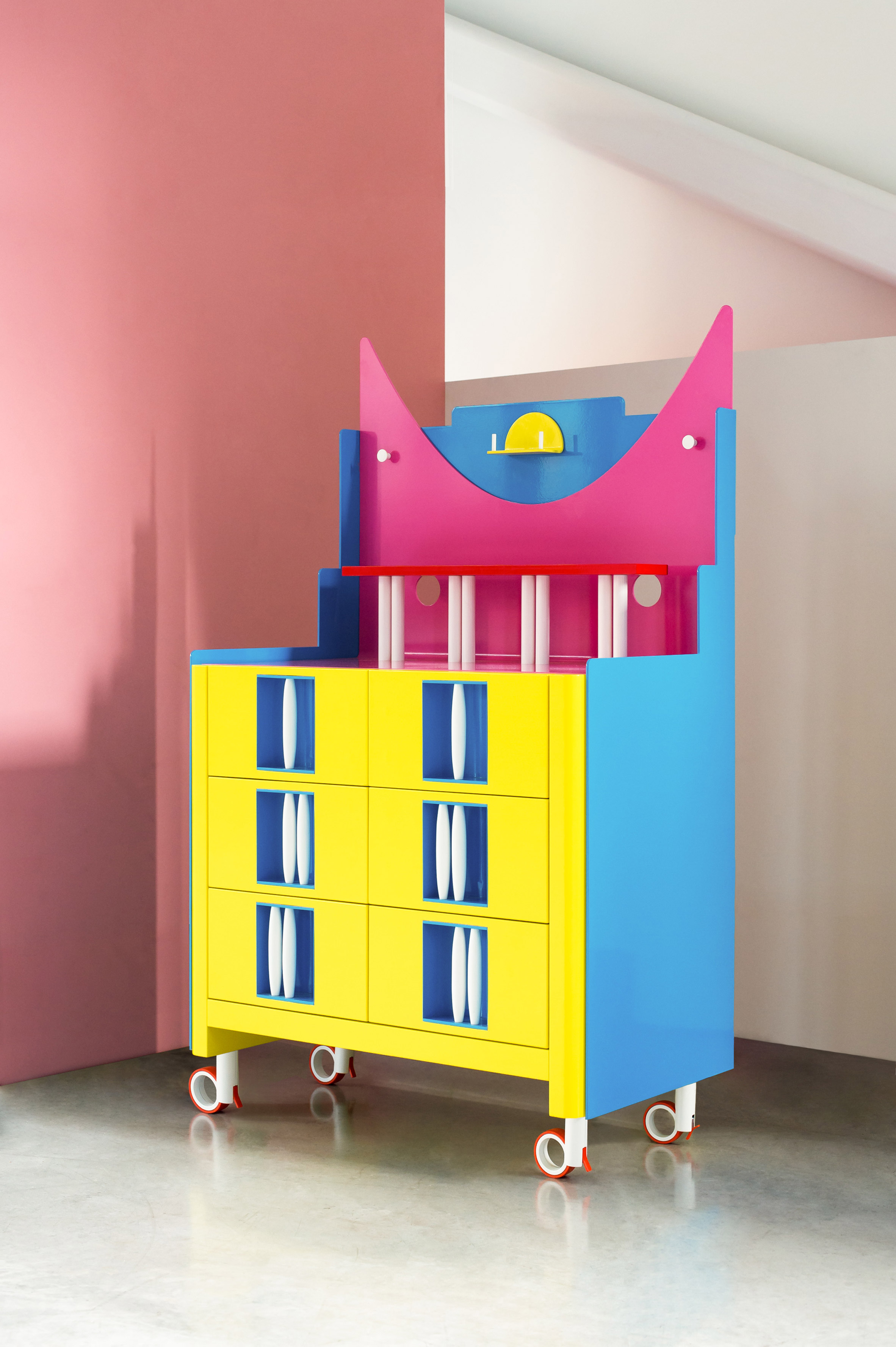 Adam Nathaniel Furman creates a pair of cartoon-inspired cabinets-9