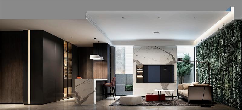 现代都市轻奢生活丨H 空间设计-7