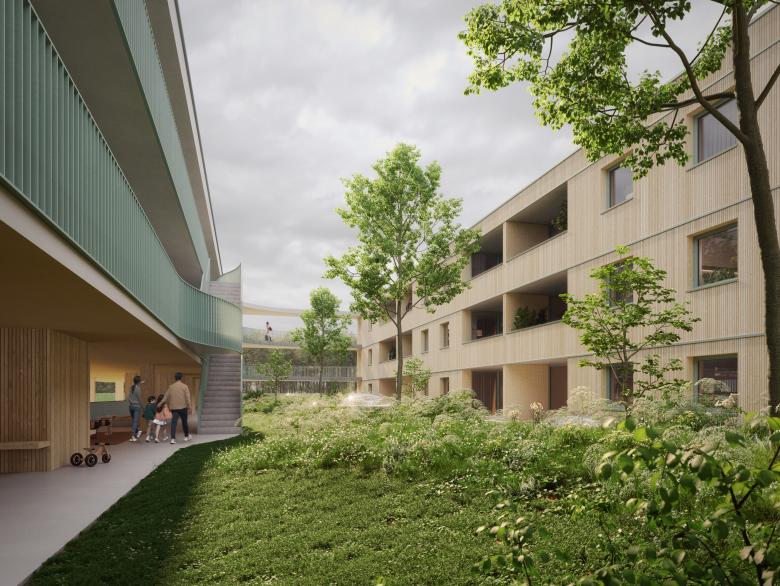 Christ.Christ. associated architects丨Wohnbau und Kindertagesstätte Erbenheim-Süd丨德国-6