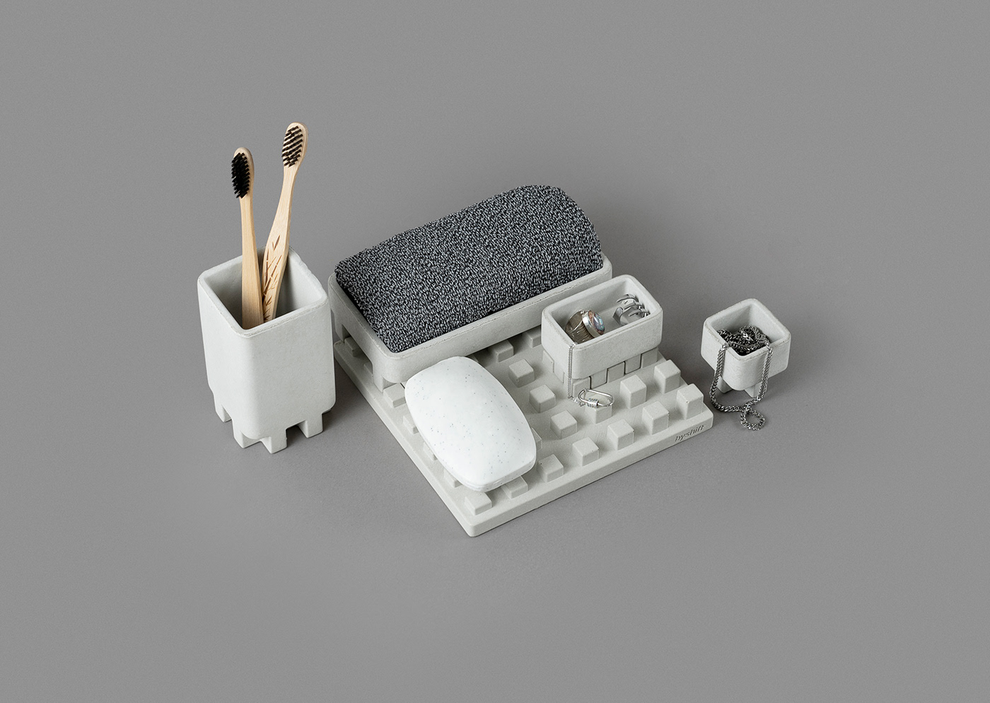 MESH混凝土收纳架丨Shift Studio-22