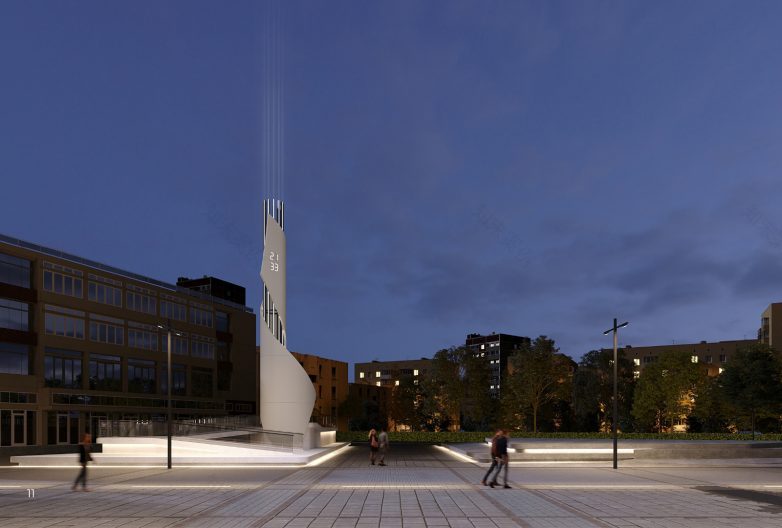 Leskovac新地标螺旋柱设计-30