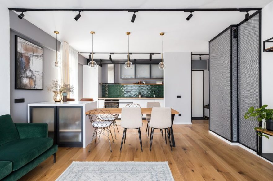 罗马尼亚时尚黑线公寓丨罗马尼亚布加勒斯特丨Jooca Studio-16