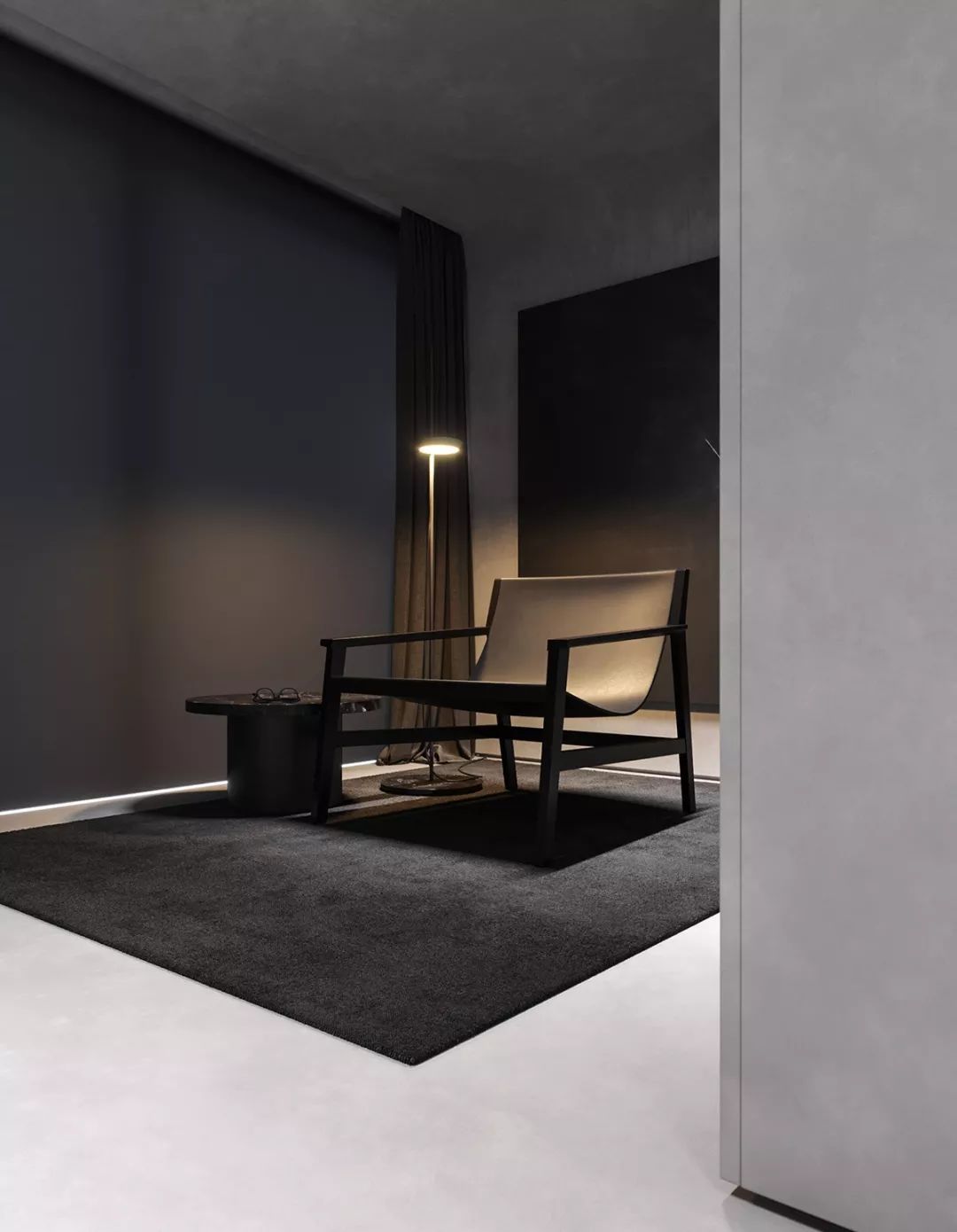 极简灰的私宅空间 | 高级灰与深木饰面的完美融合-62