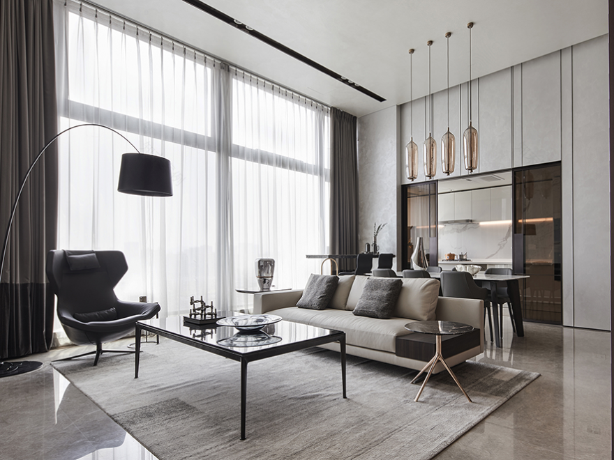 杭州星耀中心大平层住宅丨中国杭州丨GFD 杭州广飞室内设计事务所-3