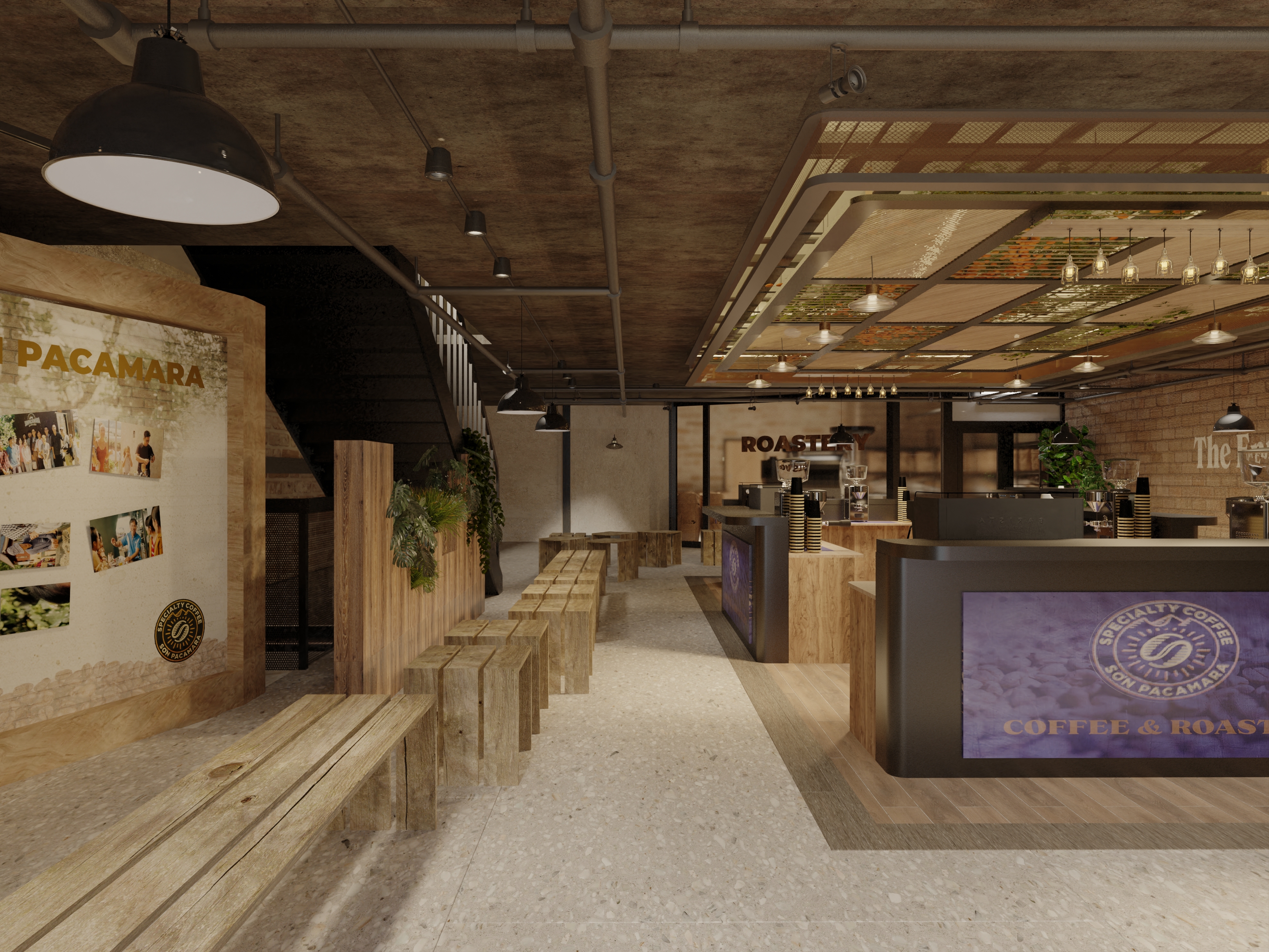 展示店及咖啡烘焙店 Sơn Pacamara 设计项目-22