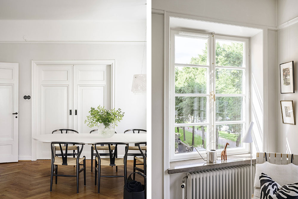 斯德哥尔摩独特公寓,法式落地窗设计惊艳-6