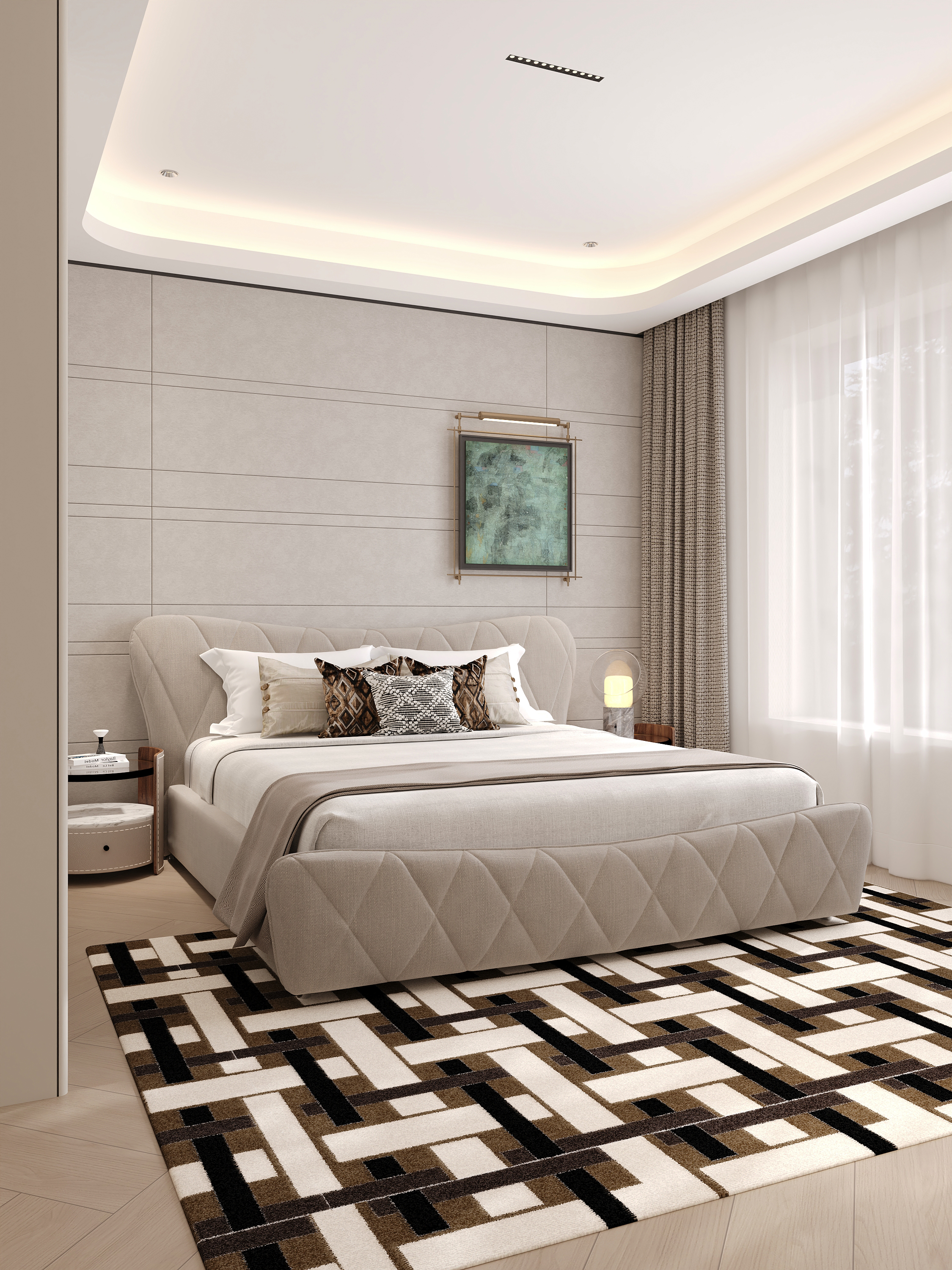 沈阳  雅颂阁145㎡  港式轻奢效果表现-14