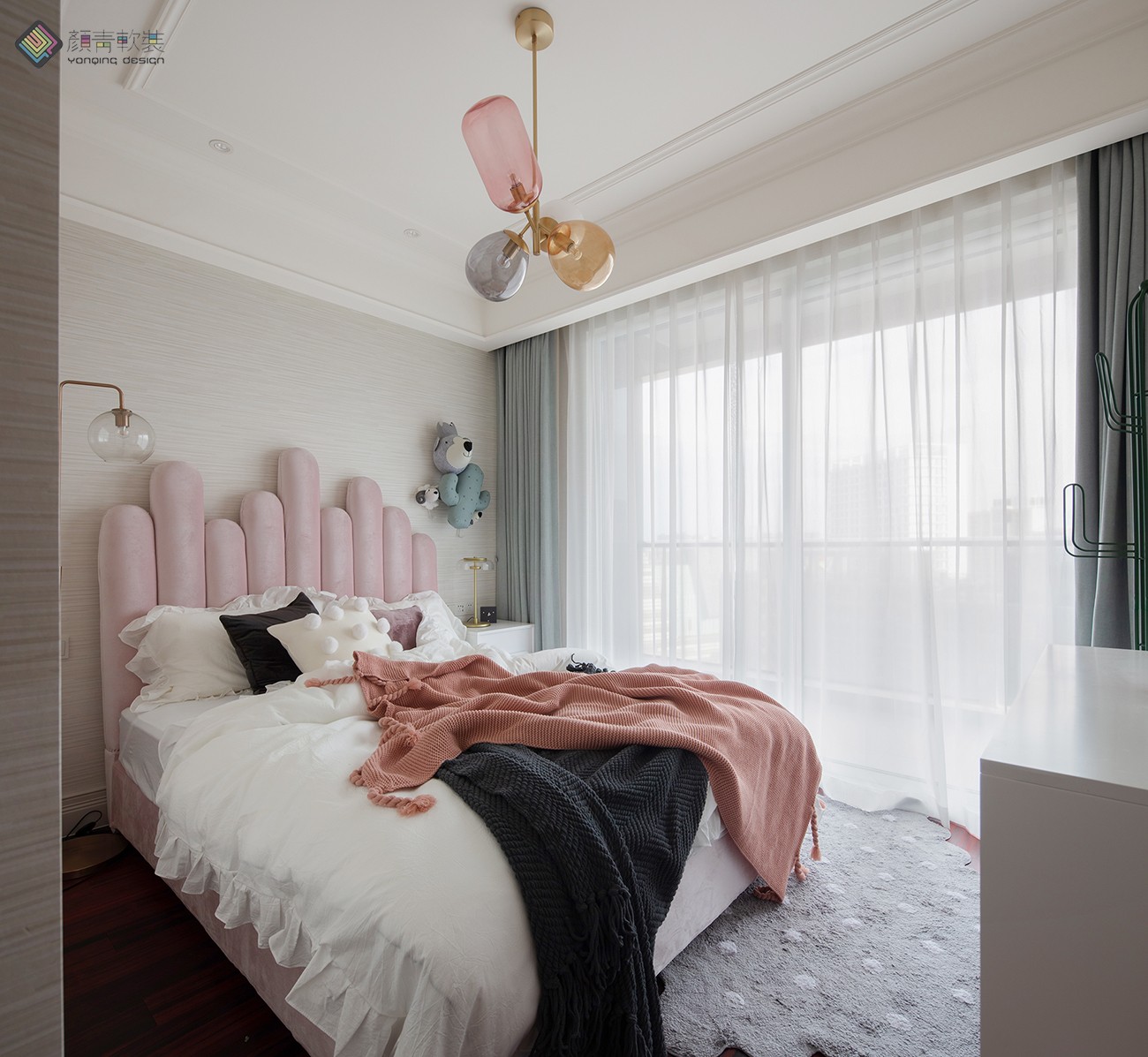 精装房变身摩登腔调家  颜青软装-24