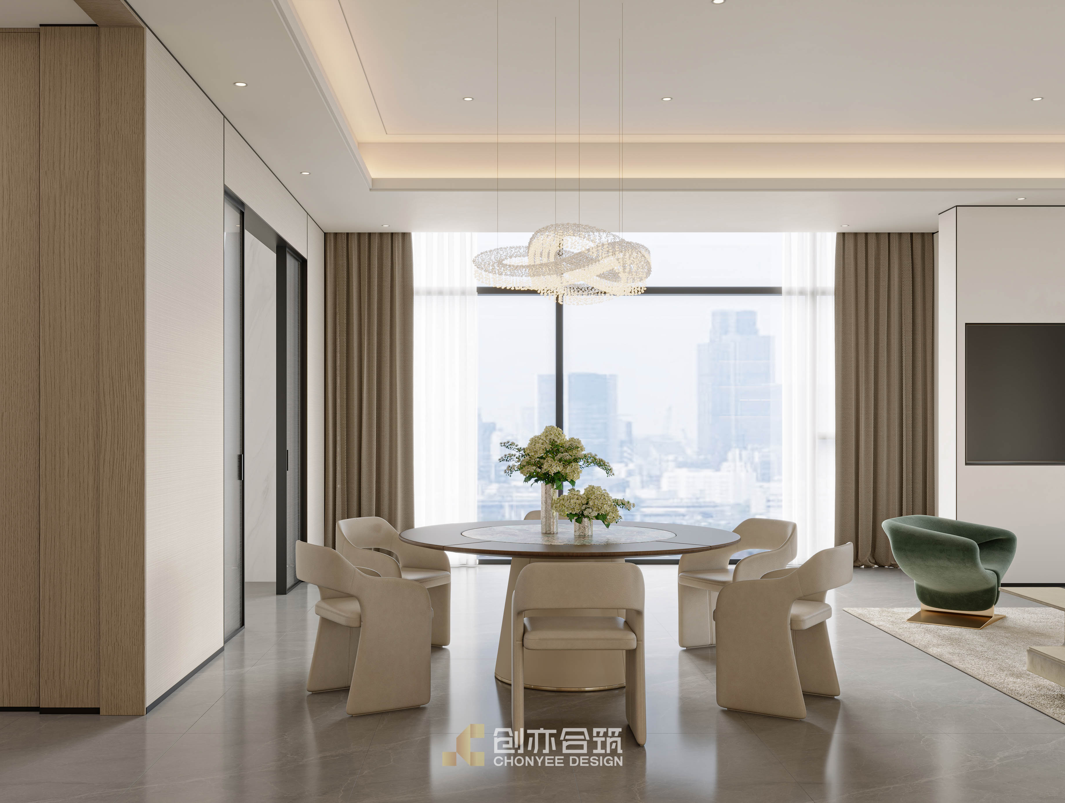 创亦合筑CHONYEE DESIGN｜长沙·润和滨江湾 440平-1