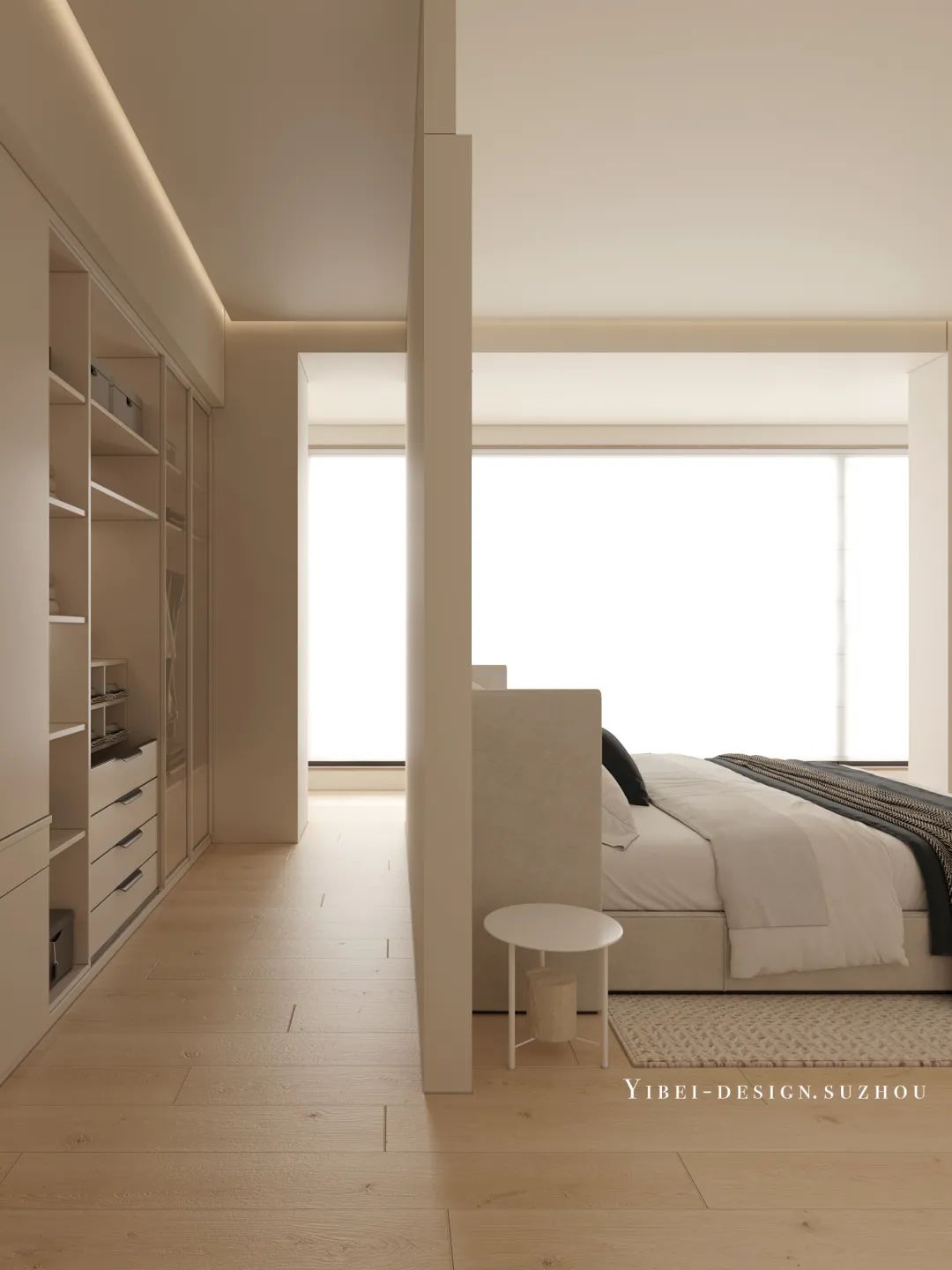 奶油极简,温馨家居的时尚表达丨中国苏州丨YIBEI DESIGN-31