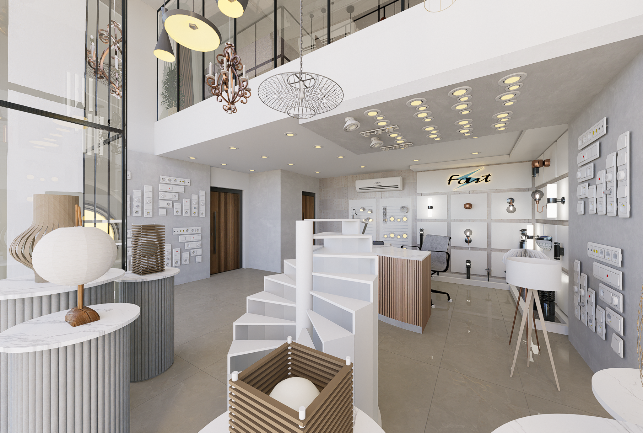 Fast Cables Office with Display-2