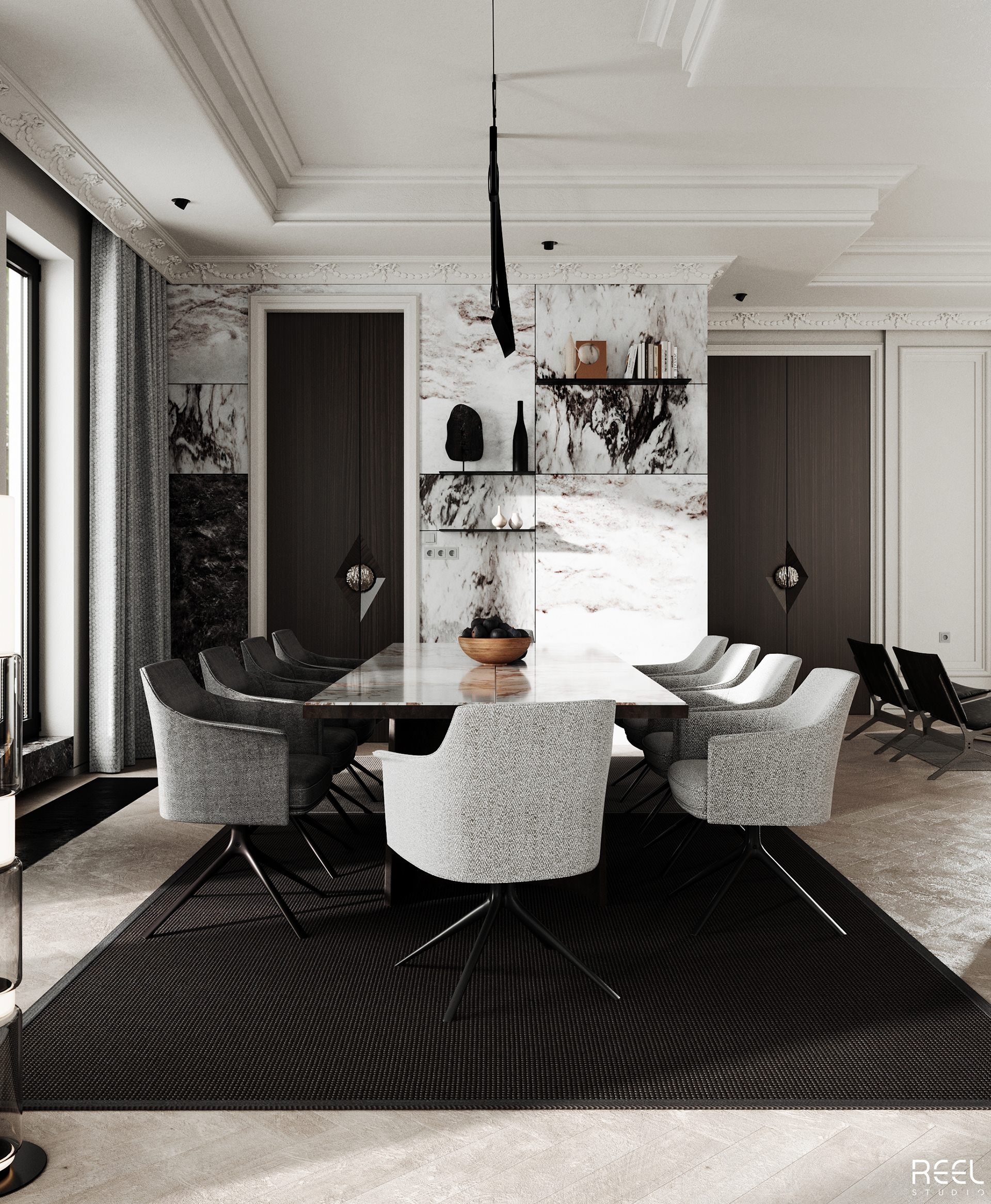 Living & Dinning Room 室内设计丨沙特阿拉伯丨Reel Studio-9