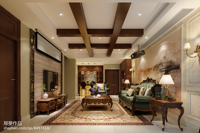 世茂铜雀台400平米别墅豪宅装修案例丨暂未提及-17