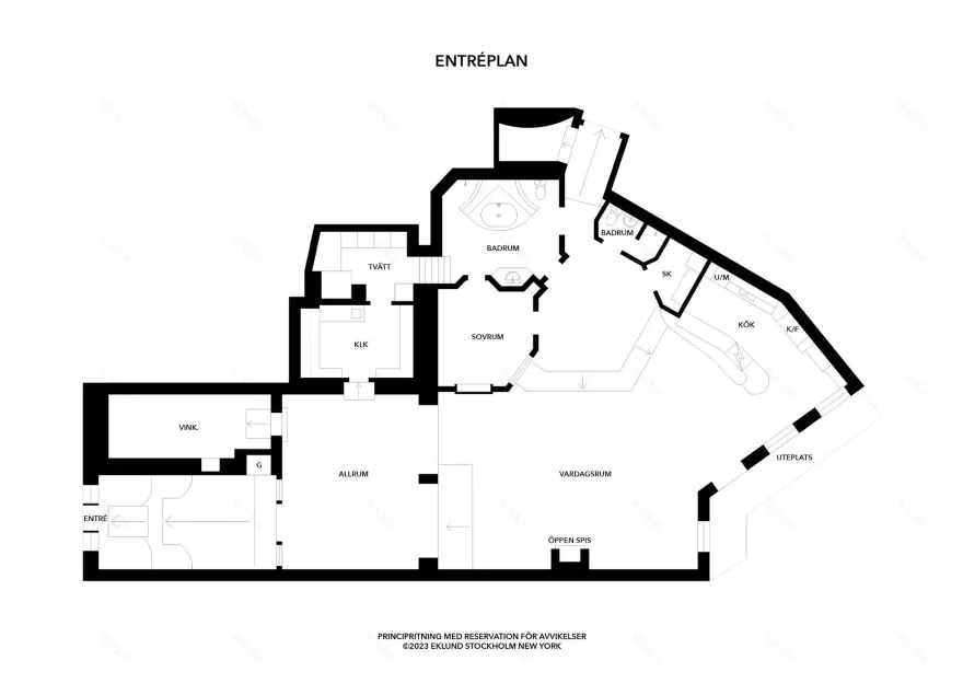 1710 年古建筑中的现代奢华 | 斯德哥尔摩独特双层公寓-17