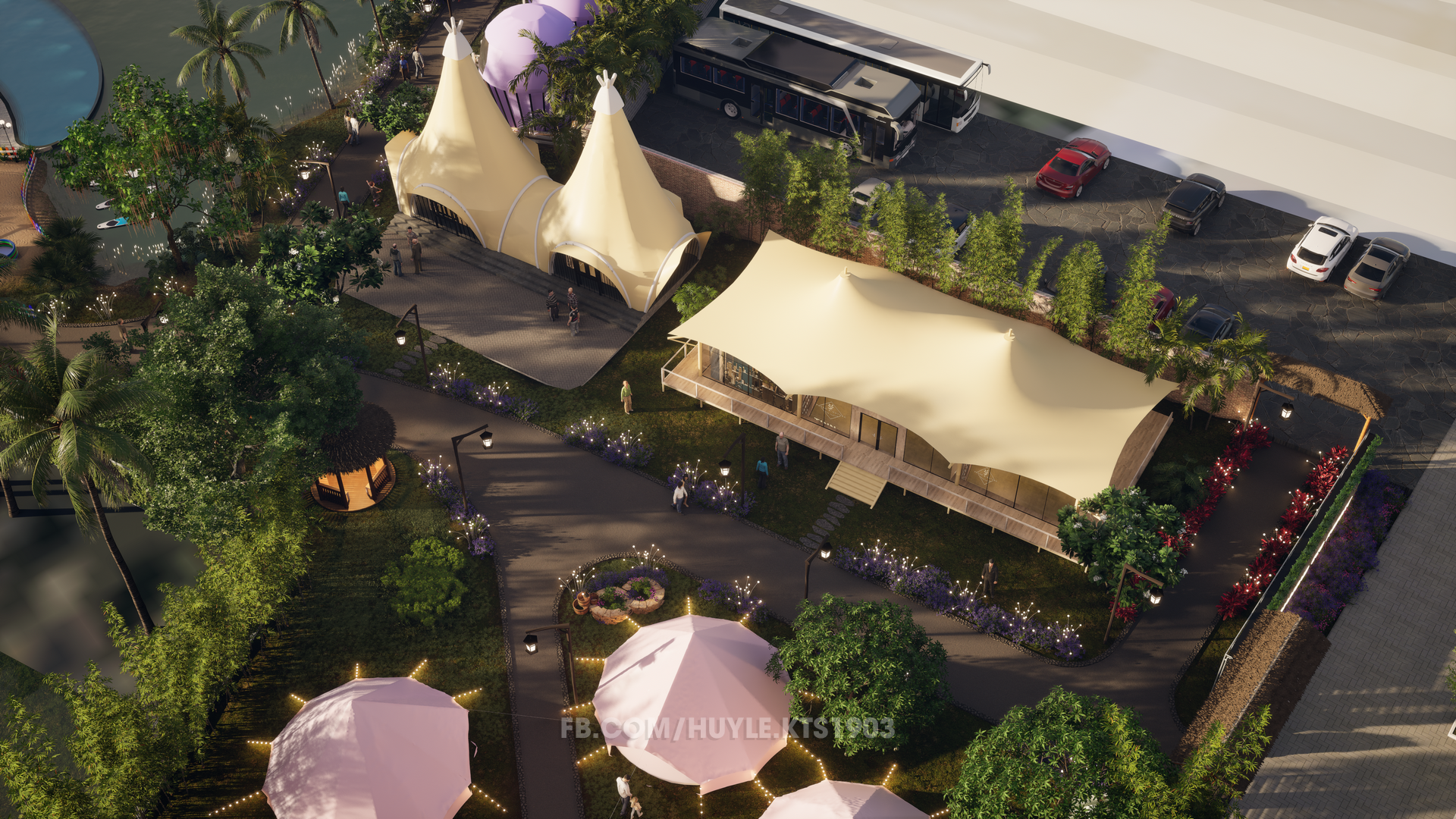 HT 度假村与露营地景观建筑设计丨越南-7