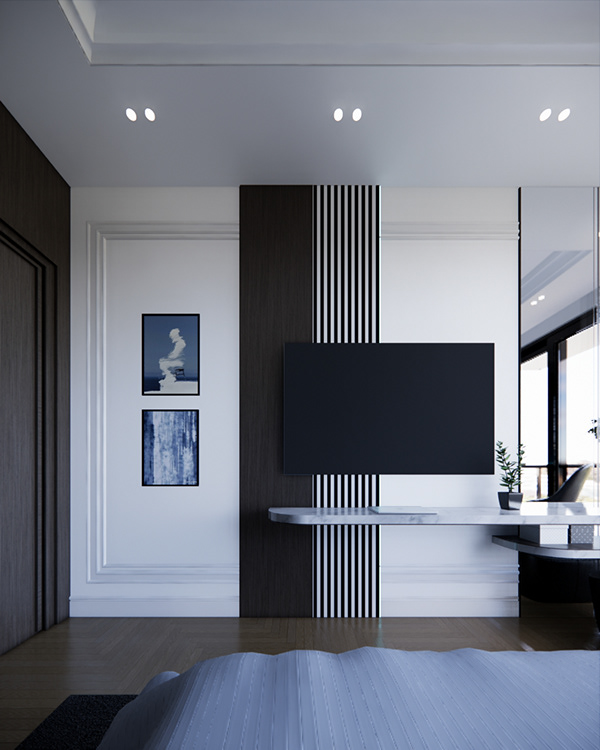 主卧室设计丨阿尔及利亚丨SAHLI FATEN-14