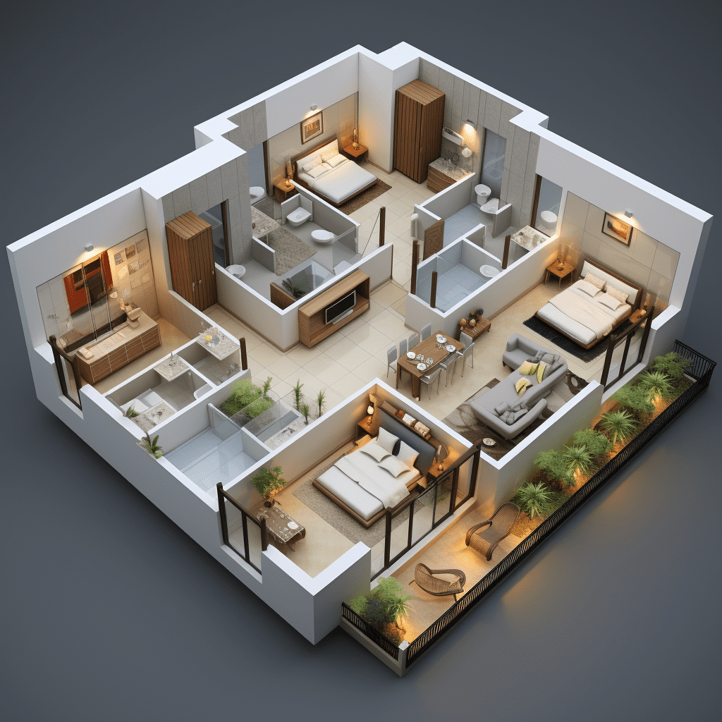 3D Floor plan designs-10