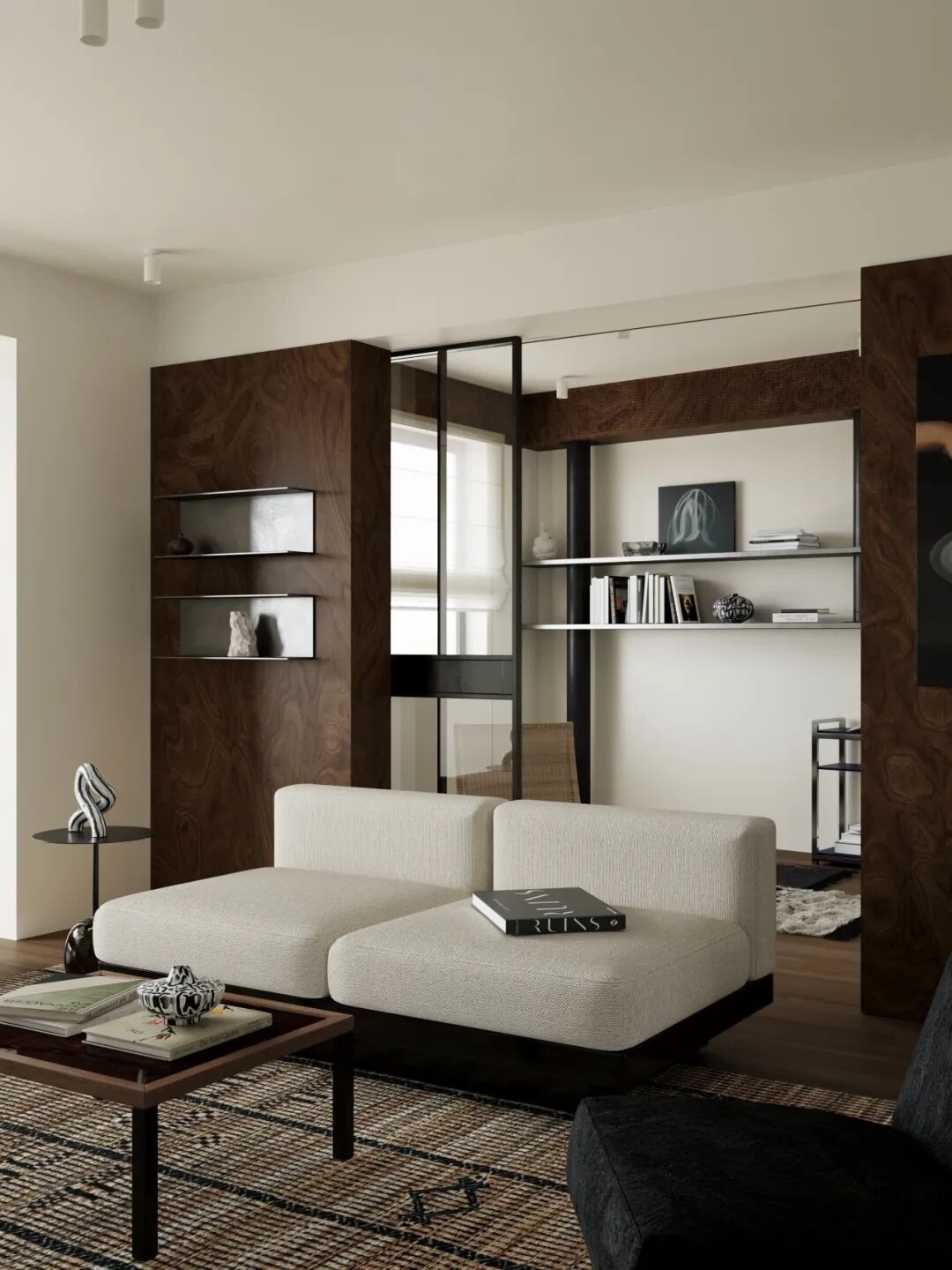 岚一设计｜温和有序的错层住宅-16