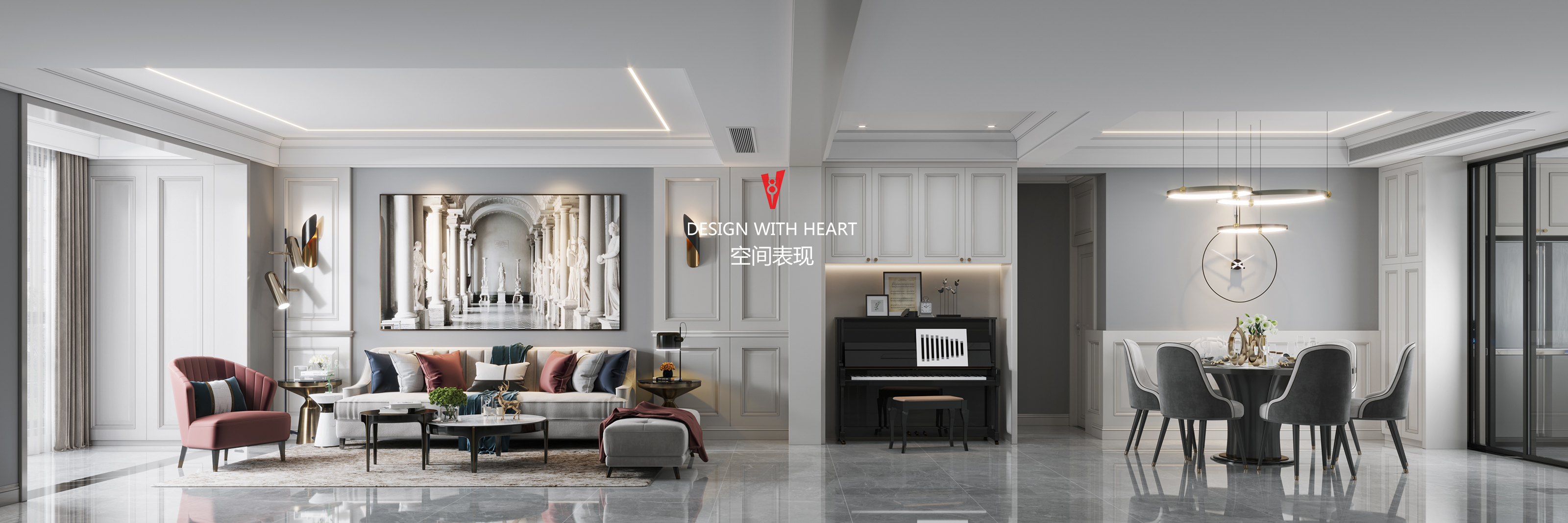 现代简约客厅设计，舒适宜居-4