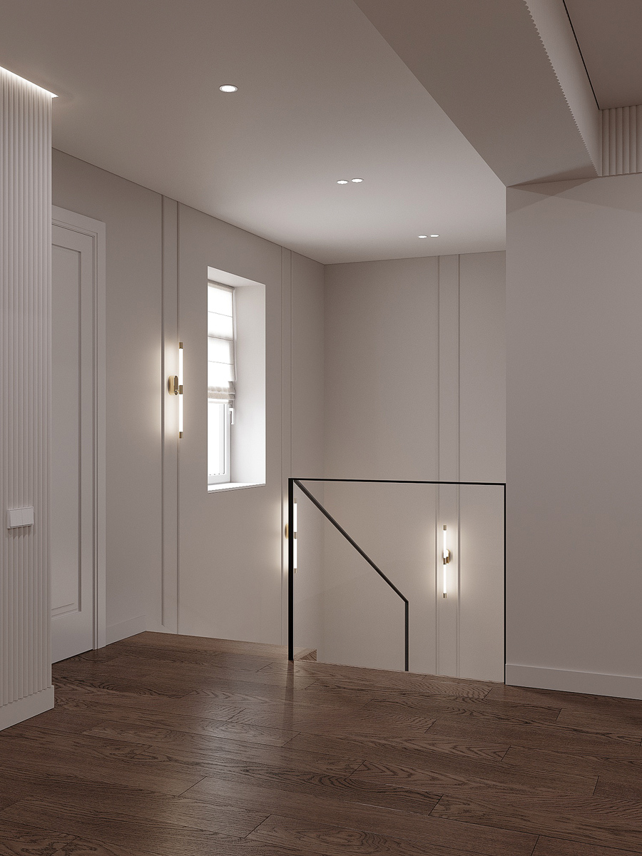 Современная классика в интерьере частного дома-45