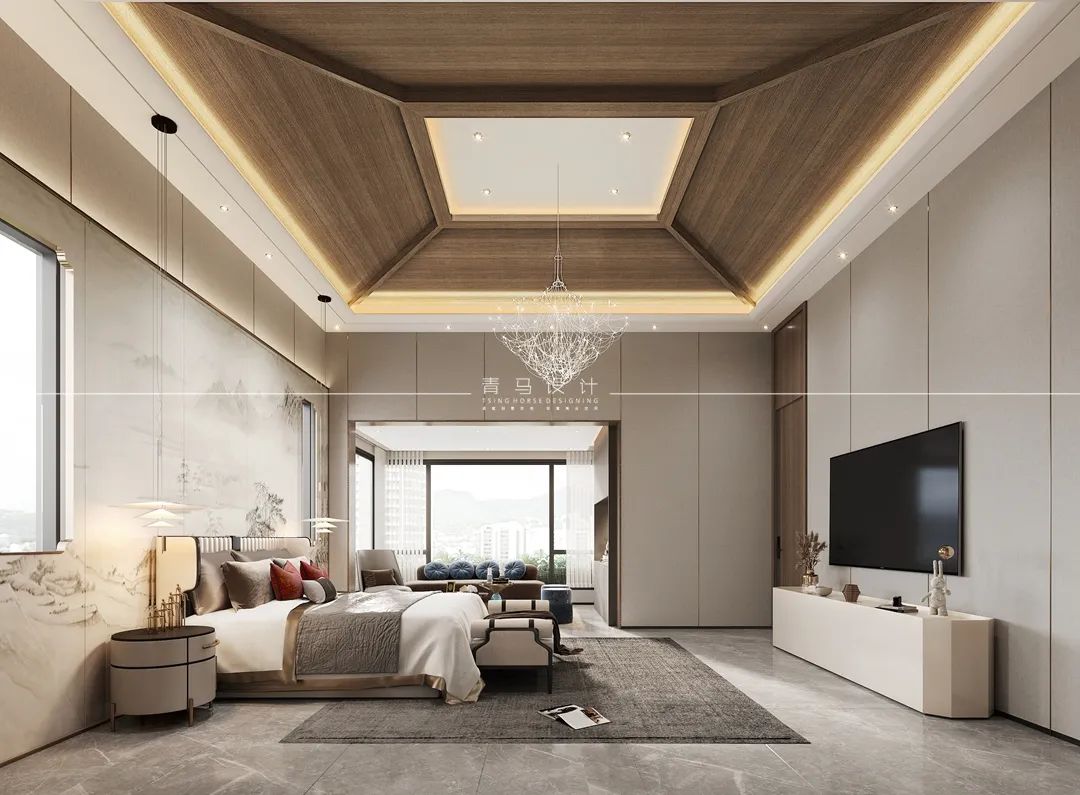 《雁鸣墅语》现代轻奢联排别墅丨青马别墅设计-46