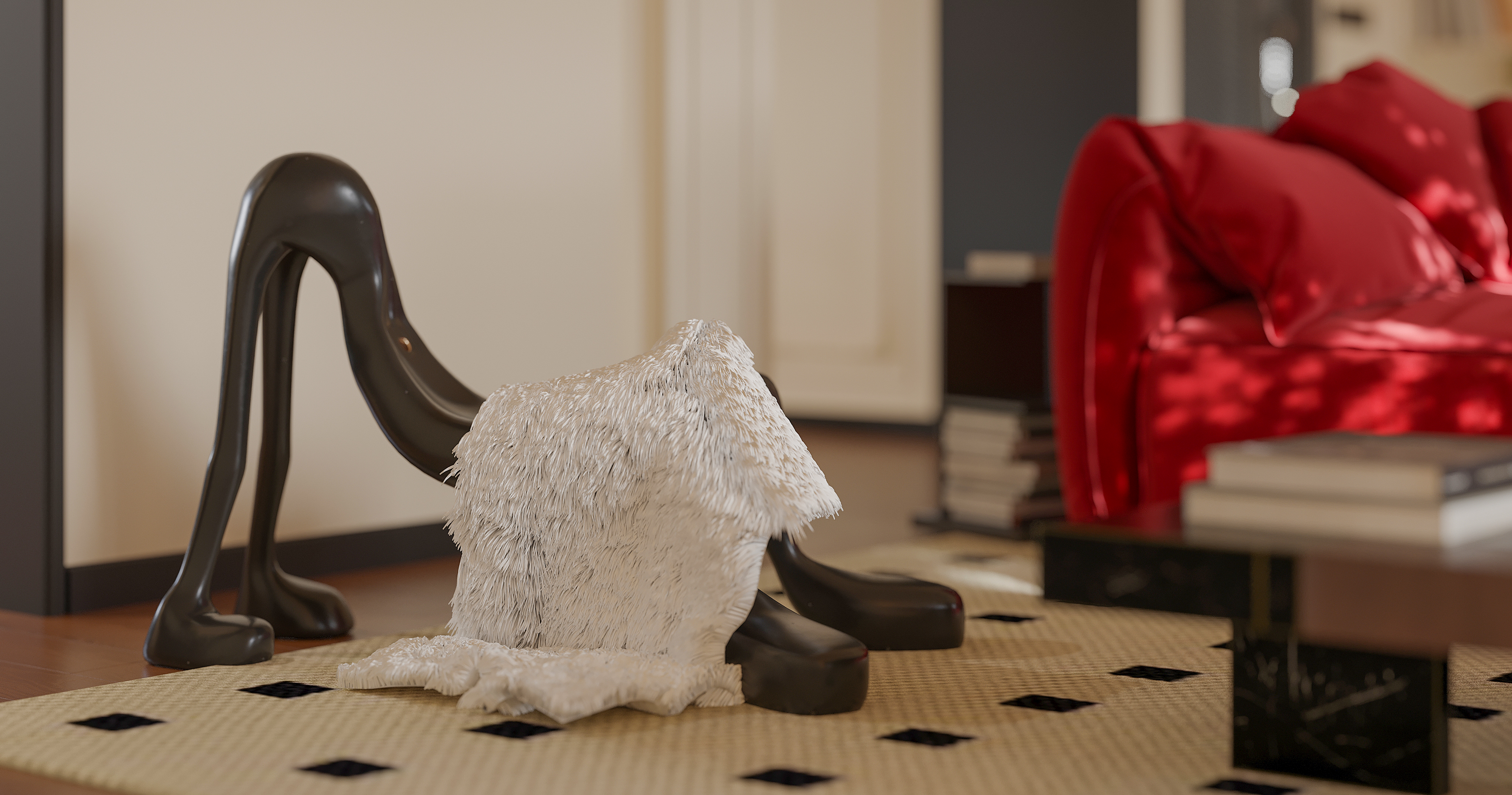 轻法式客餐厅设计丨室内表现进阶训练营-7