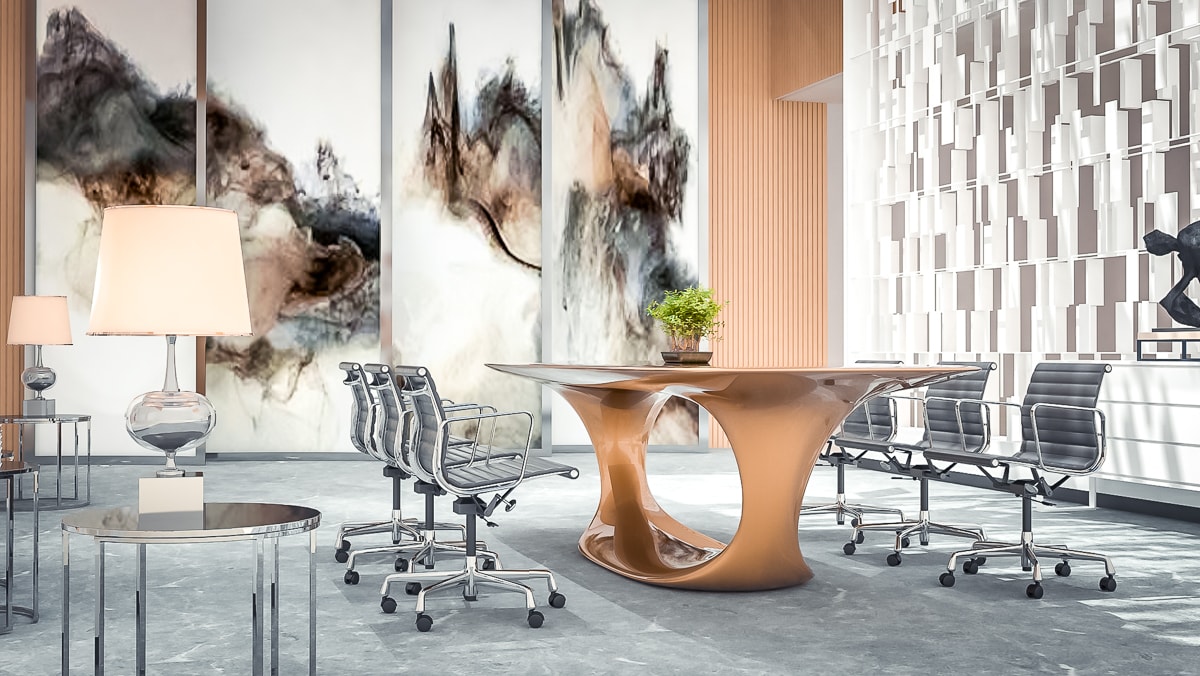 极简一体式办公桌设计——Tobia Desk-10