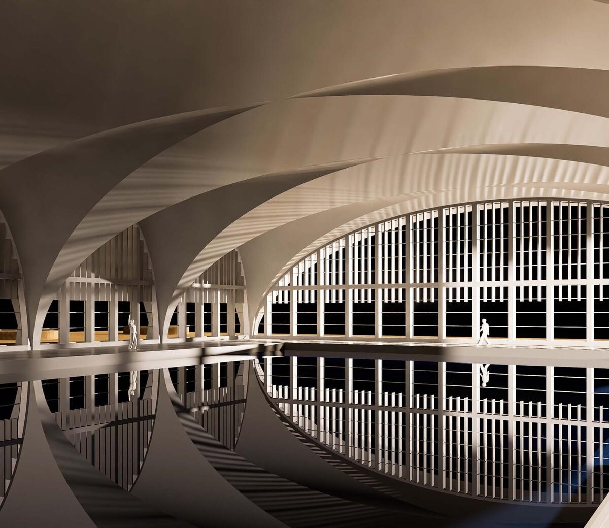 东南大学游泳馆丨中国南京丨周琦工作室-30